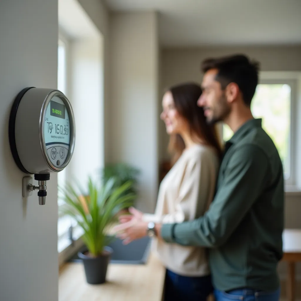 Engineers collaborating in a high-tech control room, monitoring smart grid systems for efficiency.